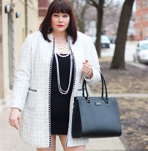 chanel mini plus size|plus size chanel style jacket.